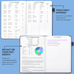 Budget Book，Budget Planner(A5 Size)，Blue