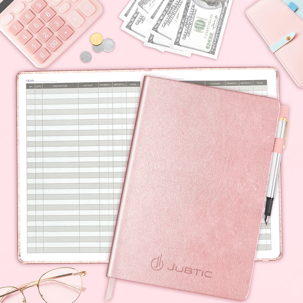 JUBTIC Hardcover Accounting Ledger Book