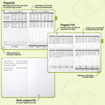 JUBTIC Hardcover Income & Expense Tracker Notebook