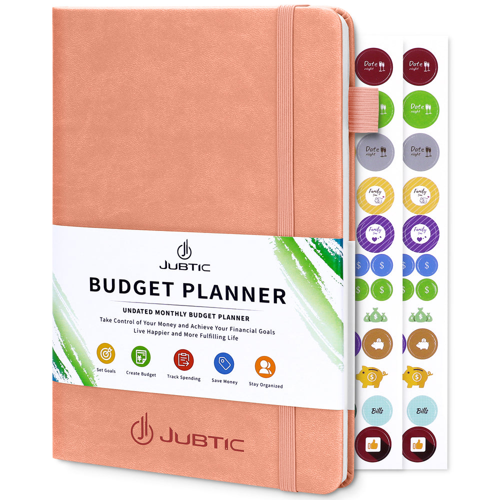 Budget Book，Budget Planner(A5 Size)，Pink