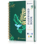 Password Book with Tabs Spiral Bound（Green）