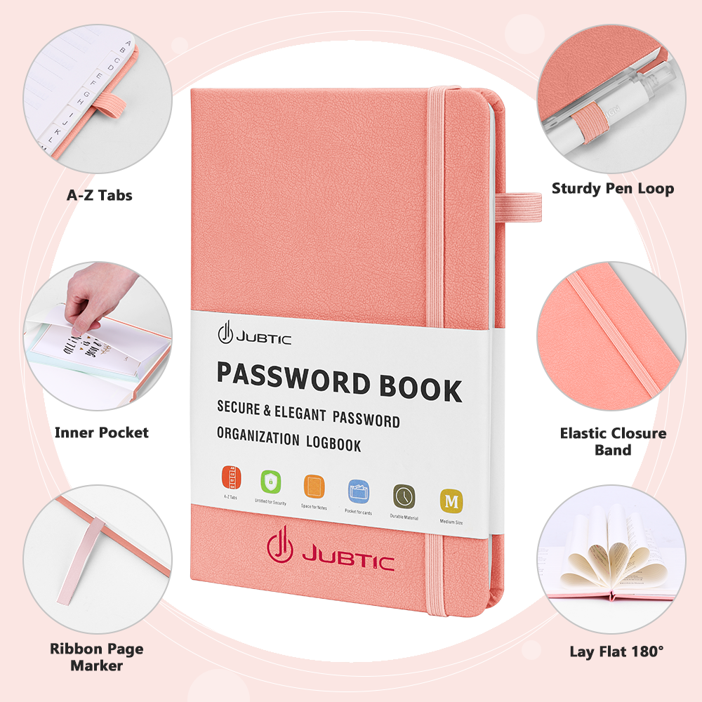 Password Book(Medium Size),Pink