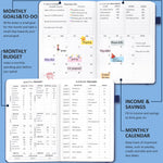 Budget Book，Budget Planner(A5 Size)，Blue