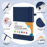 Address Book(Medium Size)，Navy Blue