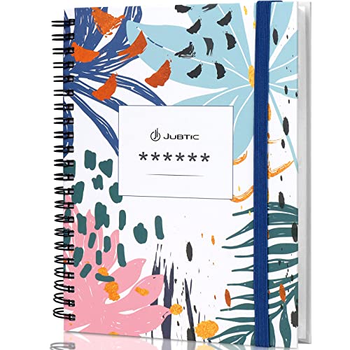 Password Book with Printed Individual Alphabetical Tabs Spiral Bound